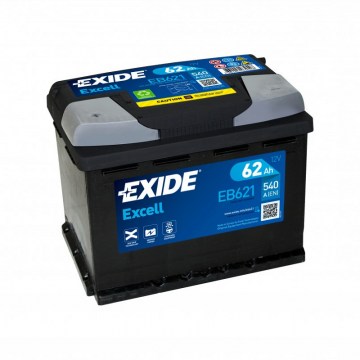 EXIDE EXCELL 62Ah 540A L+(EB621)